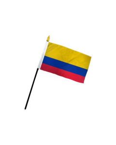 Min Bandera Colombia Palito De Plastico