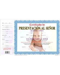 Certificado De Presentacion Niño