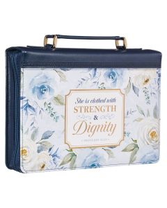 Forro Para Biblia Tamaño Grande - Strength & Dignity