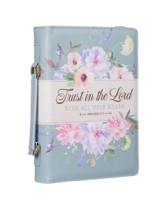 Forro para Biblia Tamaño Mediano- Trust In The Lord Floral