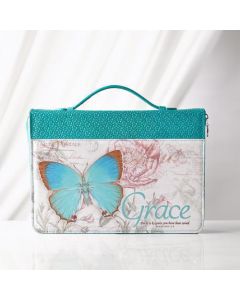 Forro Grande Butterfly Grace Teal Verde Blanco Ephesians 2:8