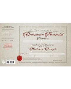 Certificado de Ordenacion Ministerial