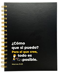 Libreta de Anillas, Tapa Dura Con Elastico - Para El Que Cree