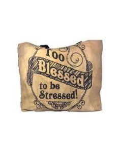 Bolsa Piel Too Blessed To Be Stressed