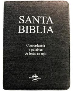 Biblia RVR60 Blue Jean Letra Grande Manual Cierre Verde Indice