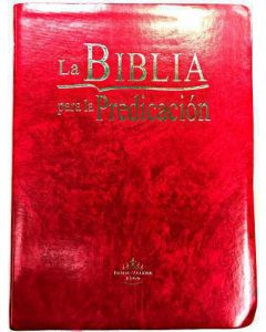 Biblia RVR60 Predicacion Purpura Imitacion Piel