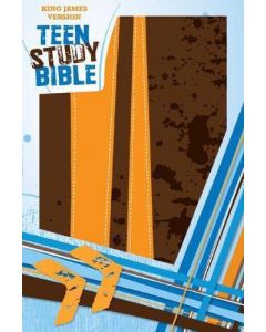 Bible KJV Teen Study Burnt Orange Fudge Soft Leather Look
