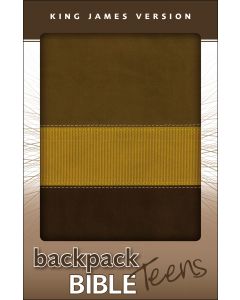 Bible KJV Backpack Teens Compact Brown Imitation Leather
