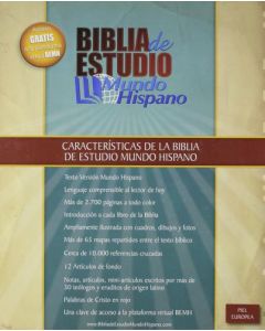 Biblia RVR60 Estudio Mundo Hispano Piel Especial Vino Tamaño Grande