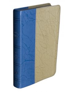 Biblia Version Rva Imitacion Piel Tamaño Manual Color Azul Con Dorado