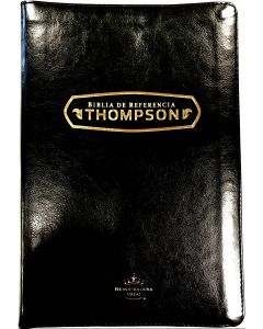 Biblia RVR60 Thompson Imitiacion Piel Negro Cierre Indice