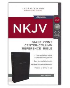 Biblia NKJV Gigante, Sentipiel Color Negro, Letra Grande, Indice