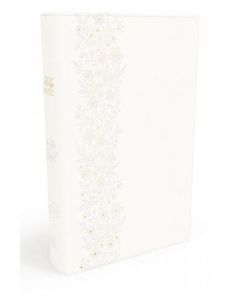 Biblia NKJV (ingles) Bride's tamaño compacto, sentipiel, color blanco