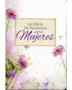 Biblia RVR60 Promesas Letra Grande Piel Flores Indice