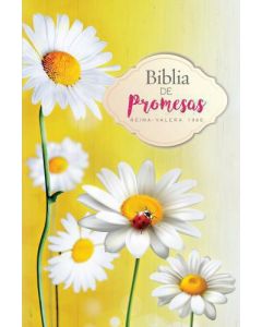 Biblia RVR60 Promesas Rustica Amarilla Flores