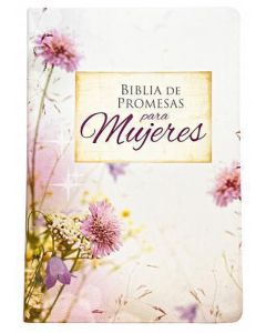 Biblia RVR1960 Edicion Promesas, Tamaño Gigante, Imitacion piel, Color Rosa Floral