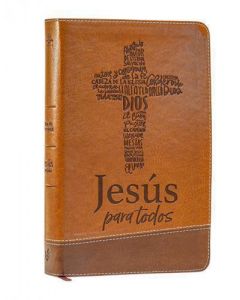 Biblia de Promesas Jesus para Todos, Tamaño Manual, Imitacion Piel, Color Cafe