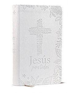 Biblia de Promesas Jesus para Todos, Tamaño Manual, Imitacion Piel, Color Marfil con Indice