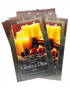 Tarjeta Postal Gloria A Dios Lucas 2:14 25/Pk B&H