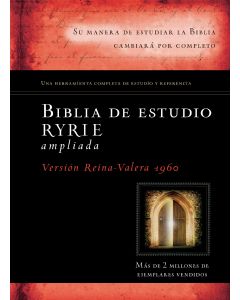 Biblia RVR60 Ryrie Estudio Tapa Dura Negro Rojo Tamaño Grande Indice Charles Ryrie