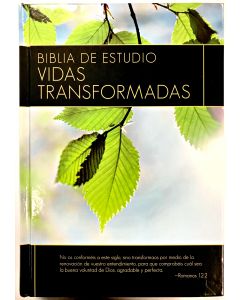 Biblia RVR60 Estudio Vidas TransformadasTapa Dura Tamaño Grande
