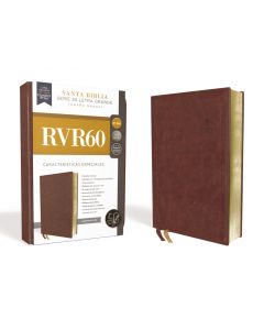Biblia RVR1960 Tamaño Manual, Imitacion Piel, Color Cafe, Serie 50