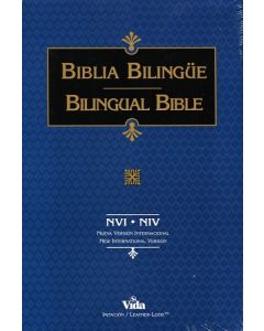 Biblia Bilingue Nvi - Niv Imitacion Piel Tamaño Grande Color Negro
