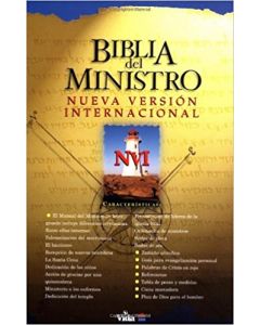Biblia Ministro Nvi Imitacion Piel Tamano Manual Color Negro