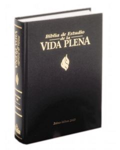 Biblia RVR60 Vida Plena Estudio Tapa Dura Negro Tamaño Grande Indice