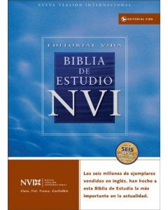 Biblia NVI Estudio Imitacion Piel Negro Tamaño Grande Indice