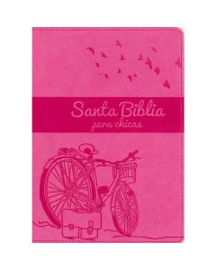 Biblia NVI Para Chicas Piel Italiana Rosa Tamaño Manual
