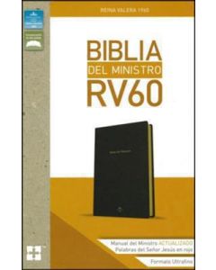 Biblia RVR60 Ministro Piel Italiana Negro