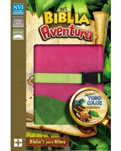 Biblia NVI Aventura Imitacion Piel Rojo Verde