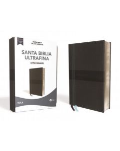 Biblia Ultrafina, NBLA Nueva Biblias De Las Americas, Letra Gigante, Imitacion Piel, Color Negro, Canto Plateado