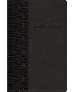 Biblia RVR1960 Tamaño Compacta, Imitacion Piel, Color Negro, Cierre e Indice