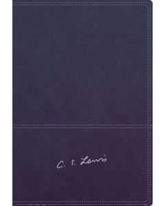 Biblia RVR77 Reflexiones de C. S Lewis, Imitacion piel, color azul, canto plata