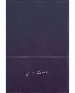 Biblia RVR77 Reflexiones de C. S Lewis, Imitacion piel, color azul, canto plata