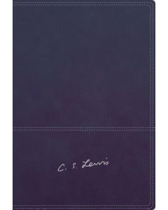 Biblia RVR77 Reflexiones de C. S Lewis, Imitacion piel, color azul, con indice, canto plata