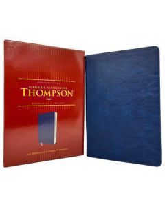 Biblia RVR77 Thompson, Imitacion Piel, Color Azul