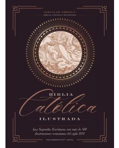 Biblia Catolica Ilustrada, Imitacion Piel, Color Azul