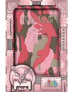 Bible ICB Small Hands Compact Pink Camo Cloth