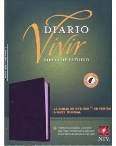 Biblia NTV Diario Vivir Estudio Piel Fabricada Negro Tamaño Grande Indice
