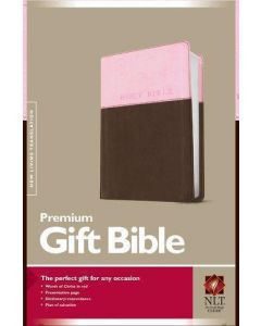 Bible NLT Premium Gift Imitation Leather Pink Brown