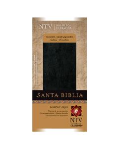 Biblia NTV Bolsillo Ultrafina Nuevo Testamento Imitacion Piel Negro