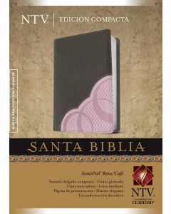 Biblia NTV Edicion Compacta Imitacion Piel Cafe Rosa