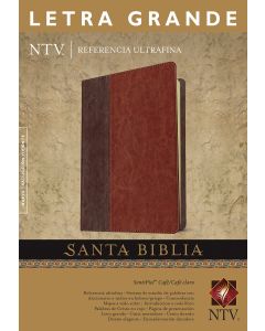 Biblia NTV Referencia Ultrafina Letra Grande Piel Italiana Cafe Tamaño Grande