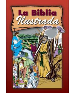 Biblia Ilustrada Tapa Dura Rojo Tamaño Manual