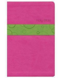 Bible NLT Premium Gift Imitation Leather Bubble Gum Pink Pistachio