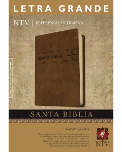 Biblia NTV Referencia Ultrafina Piel Especial Cafe Letra Grande Tamaño Grande