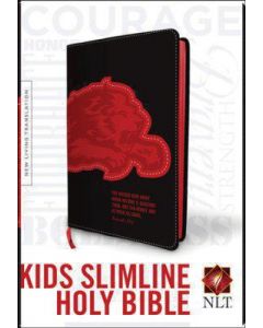 Bible NLT Kids Slimline Black Lion Red Black